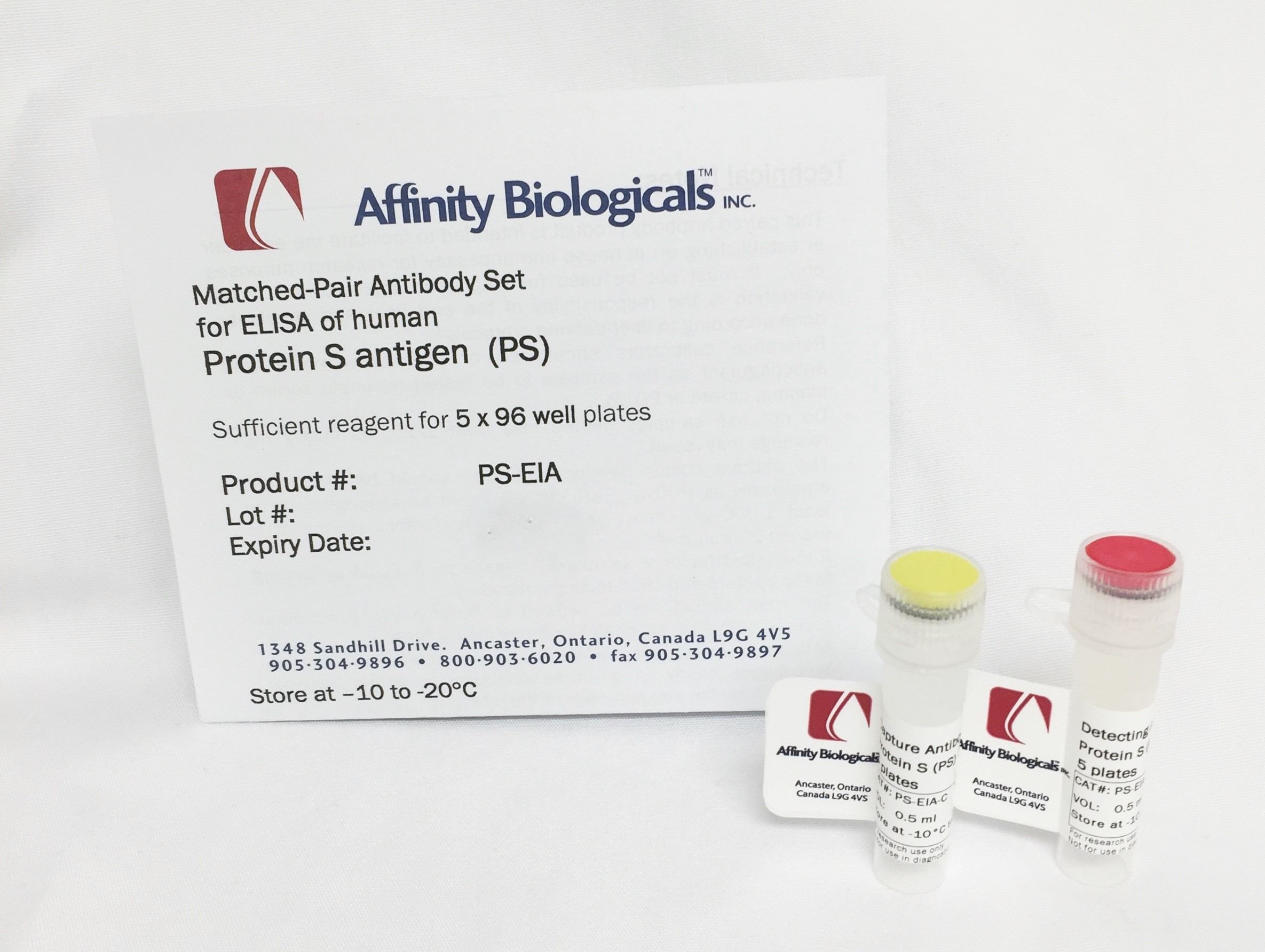 Protein S Paired Antibody Set for ELISA