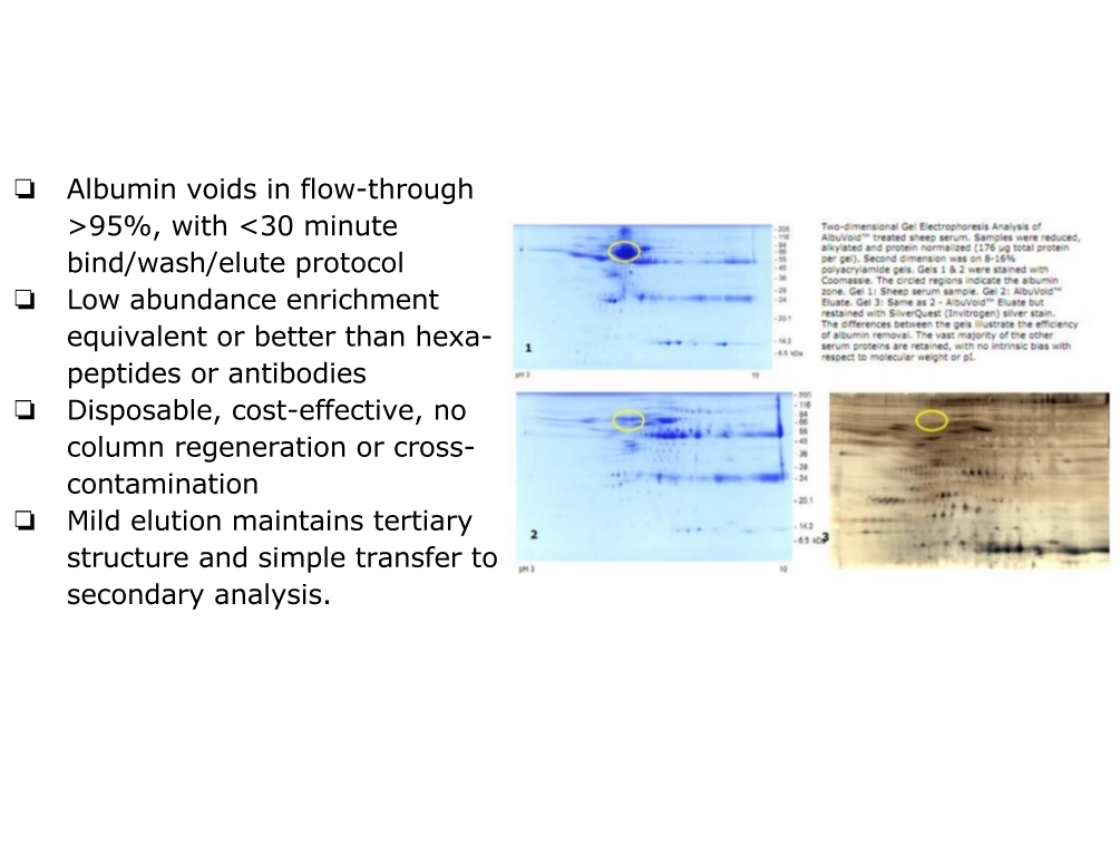 AlbuVoid™-血清、血浆、组织和培养基中的白蛋白去除和低丰度蛋白富集试剂盒