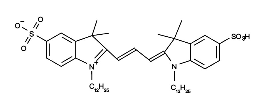 DiIC12(3)-DS [1,1-Diododecyl-3,3,3,3-tetramethylindocarbocyanine