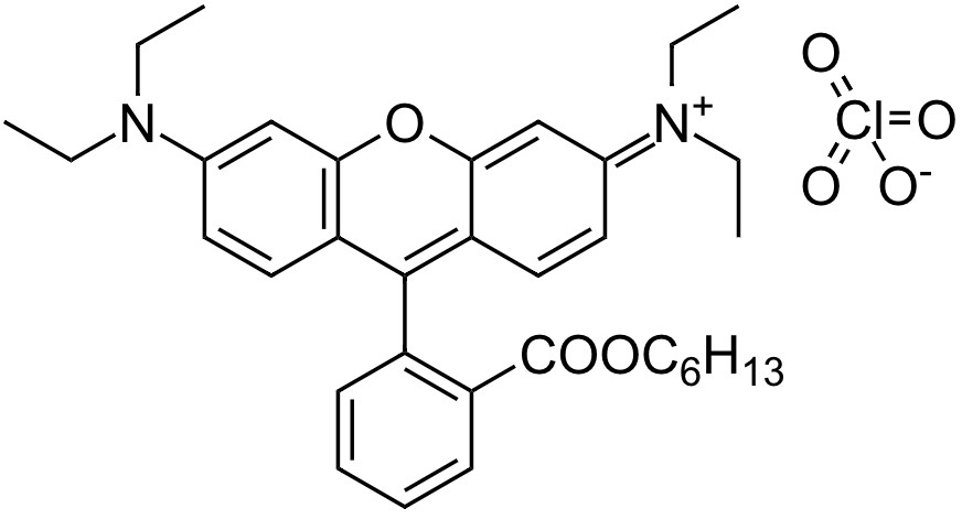 Rhodamine B, hexyl ester, perchlorate