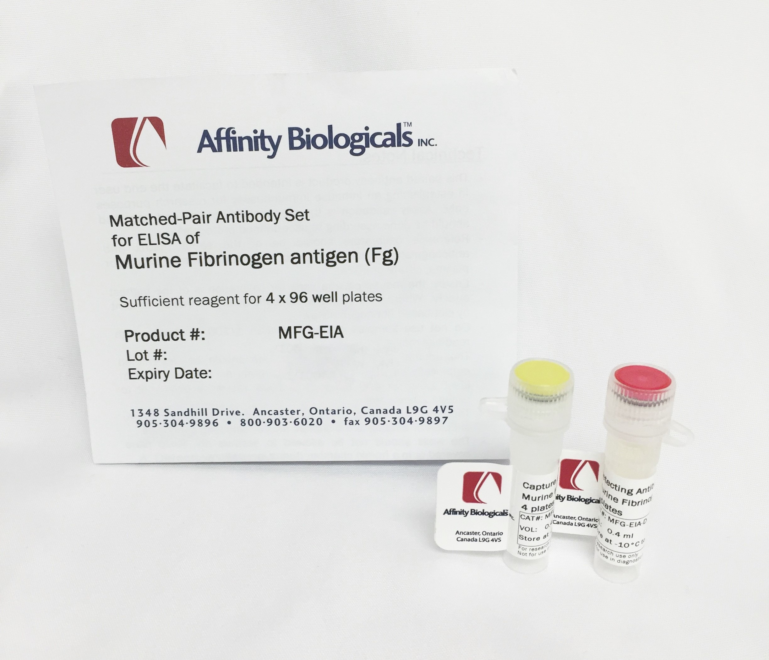 Murine Fibrinogen Paired Antibody Set - 已停产